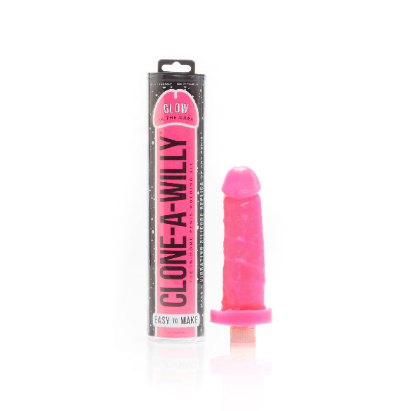 Clone a Willy Glow in the Dark Hot Pink  - Club X
