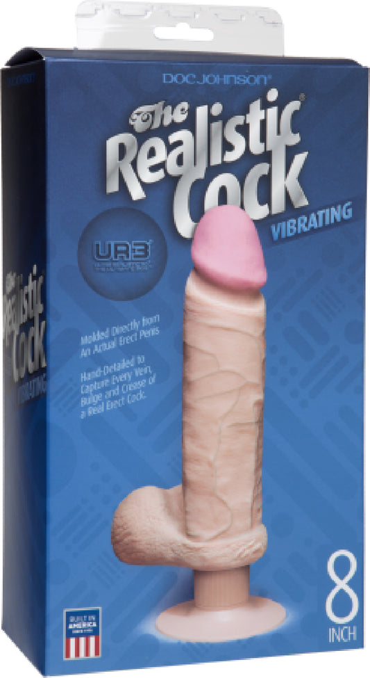 The Realistic Ur3 Cock Vibrating 8" (Flesh) Default Title - Club X