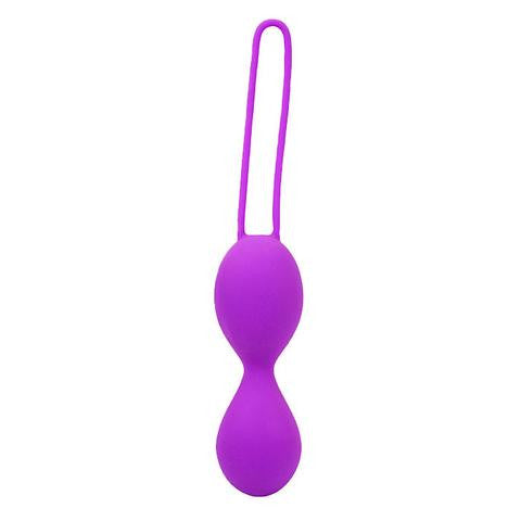 Eve Vibrating Silicone Beads Purple - Club X