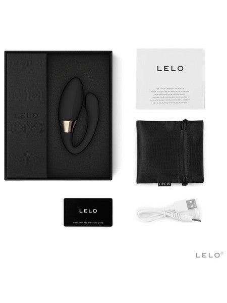 Lelo Tiani Harmony Double Power Vibrator 100% Ultra Smooth Medical Grade Silicone /ABS - Black  - Club X