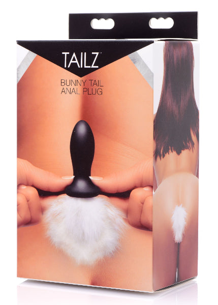 White Bunny Tail Anal Plug  - Club X