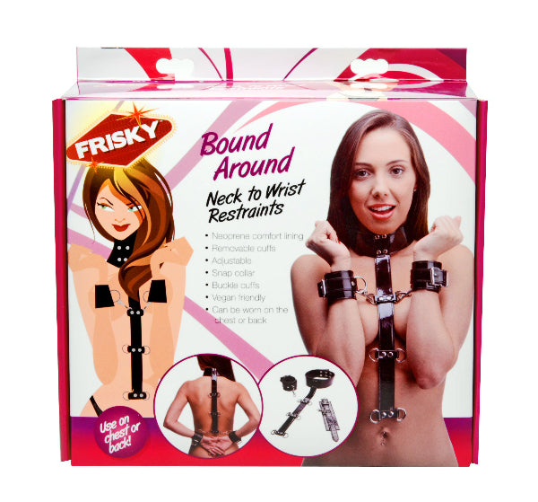 Bound Around Neck to Wrist Restraints  - Club X