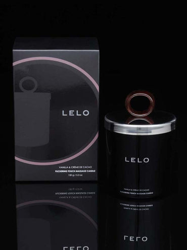 Lelo Massage Candle All Natural Soy Wax Luxurious Softening Long Lasting Oil - Vanilla And Creme De Cacao  - Club X