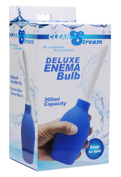 Deluxe Enema Bulb Blue  - Club X