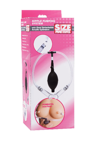 Nipple Pumping System With Dual Cylinders  - Club X