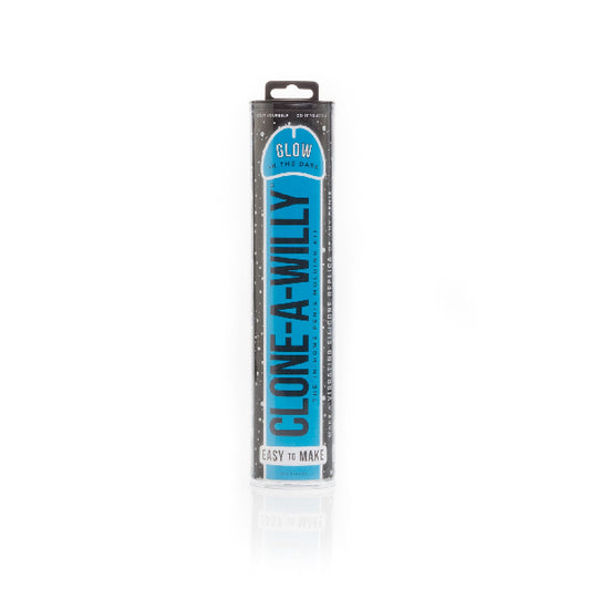 Clone a Willy Glow in the Dark Blue Penis Molding Kit  - Club X