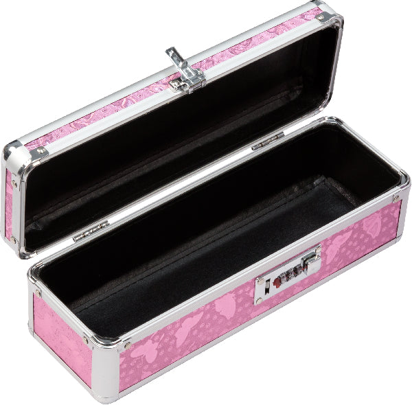 Lockable Medium Vibrator Case Pink  - Club X
