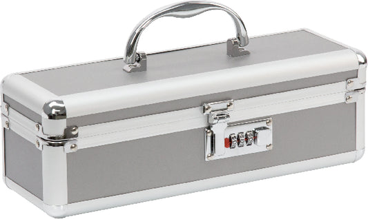Lockable Medium Vibrator Case Silver  - Club X