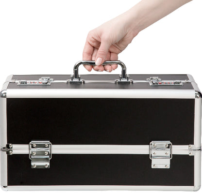 Lockable Large Vibrator Case Black  - Club X
