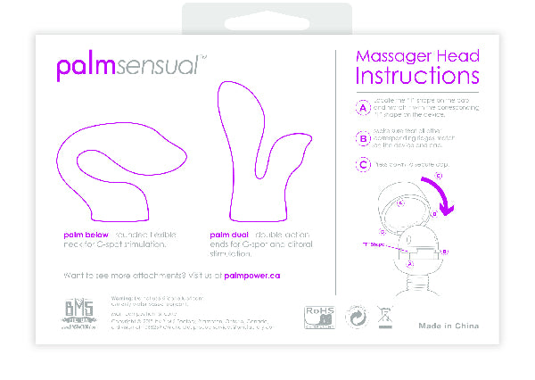 PalmSensual Massager Heads (For use with Palm Power)  - Club X