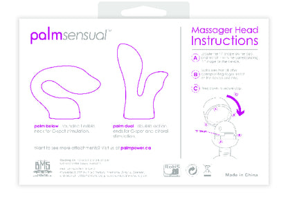 PalmSensual Massager Heads (For use with Palm Power)  - Club X