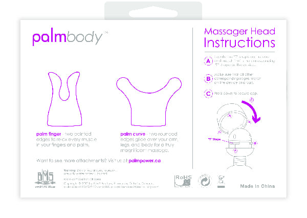 Palmbody Massager Heads (For Use With Palm Power)  - Club X