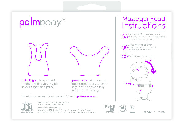 PalmBody Massager Heads (For use with Palm Power)  - Club X