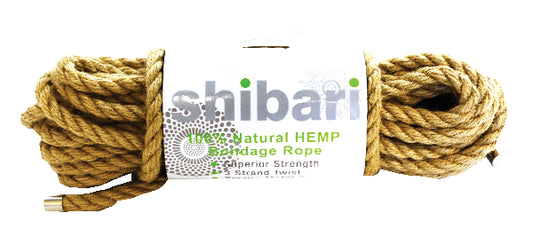 Shibari Rope 100% Natural Hemp 10M  - Club X