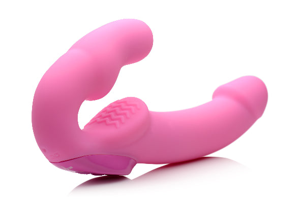 Urge Strapless Strap On With Remote Pink  - Club X