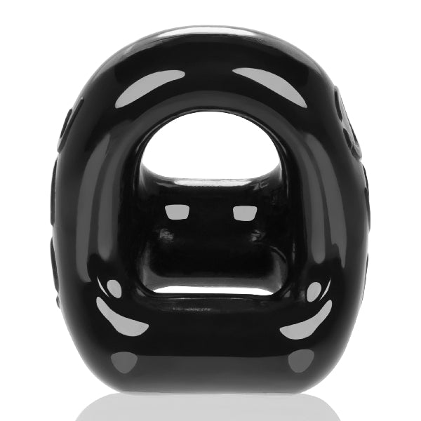 360 Cockring And Ballsling Black  - Club X
