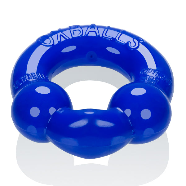 Ultraballs 2 Pack Cockring Black And Police Blue  - Club X