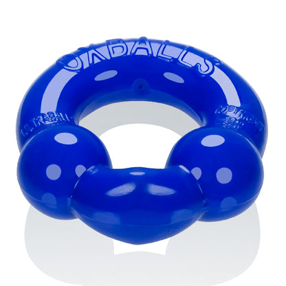 Ultraballs 2 Pack Cockring Black And Police Blue  - Club X