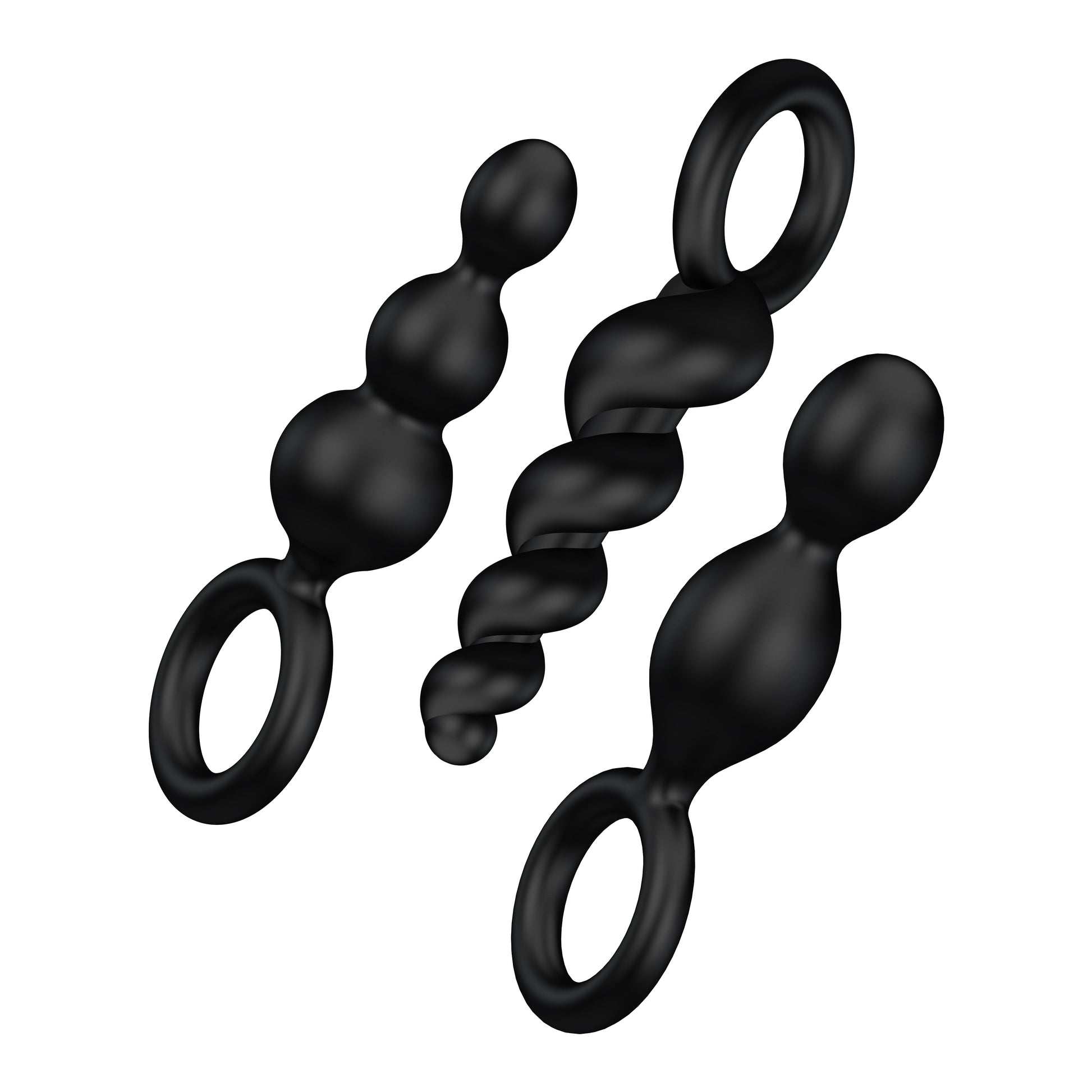 Satisfyer Booty Call Anal Plugs Black - Club X