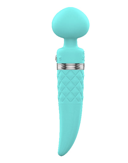 Pillow Talk Sultry Dual Ended Warming Massager Teal  - Club X
