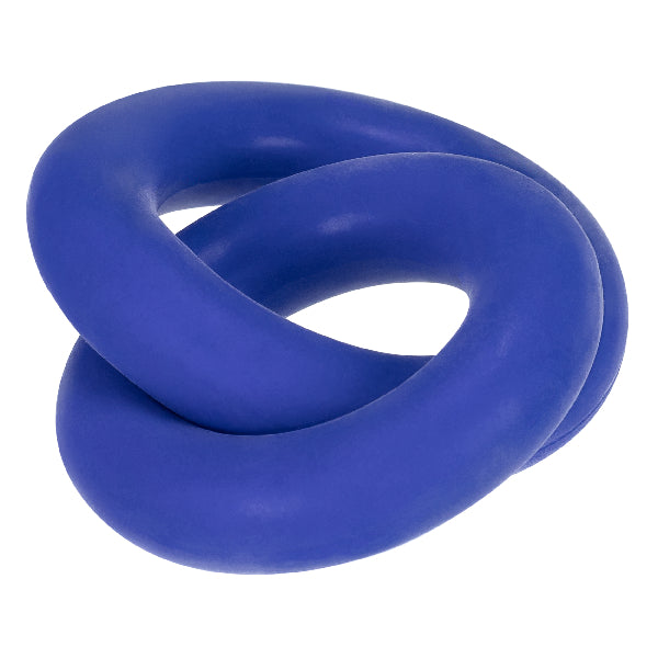 DUO Linked Cock/Ball Rings by Hunkyjunk Cobalt  - Club X