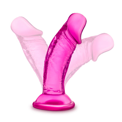 B Yours Sweet N Small Dildo with Suction Cup 4in Pink  - Club X