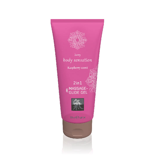 Shiatsu Massage Lubricant Raspberry 200 ml  - Club X