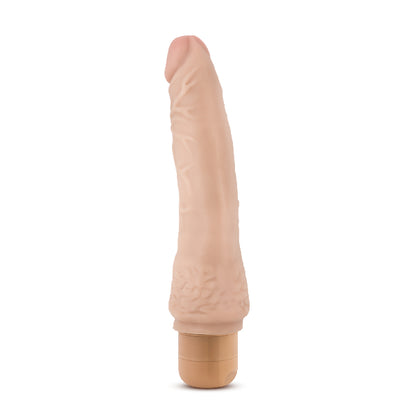 Dr Skin Cock Vibe 7 8.5in Vibrating Cock Beige  - Club X