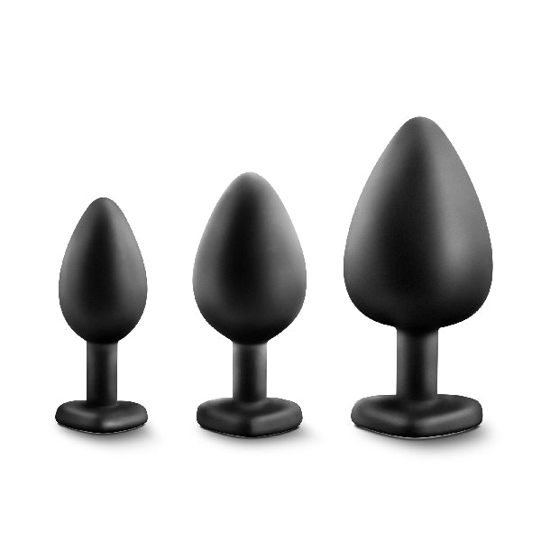 Luxe Bling Plugs Training Kit Black With White Gems  - Club X