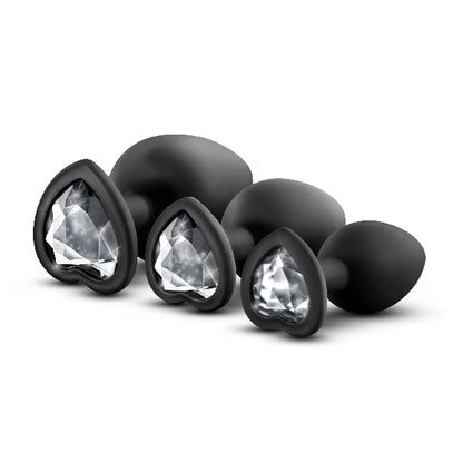 Luxe Bling Plugs Training Kit Black With White Gems  - Club X