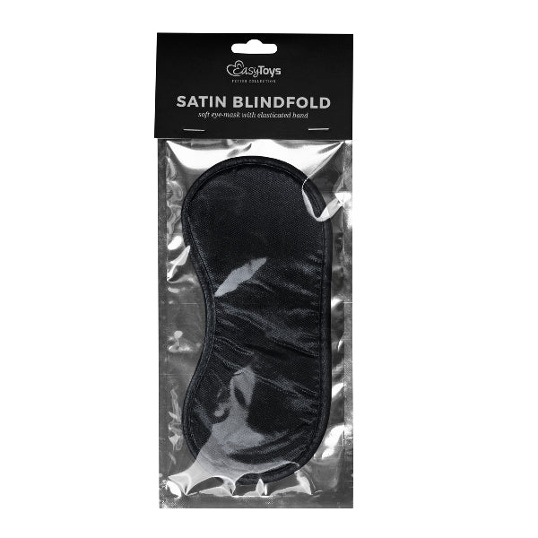 Black Satin Eye Mask  - ClubX