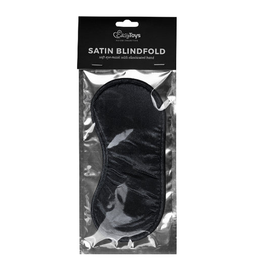 Black Satin Eye Mask  - Club X