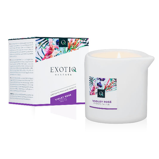 Exotiq Massage Candle Violet Rose 200g  - Club X
