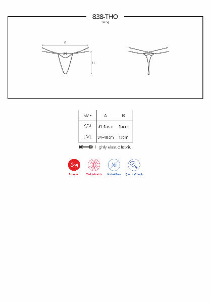 Thong 838 Red  - Club X