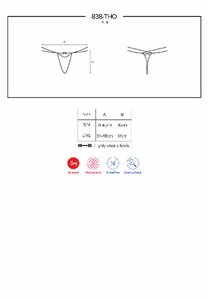 Thong 838 Red  - Club X