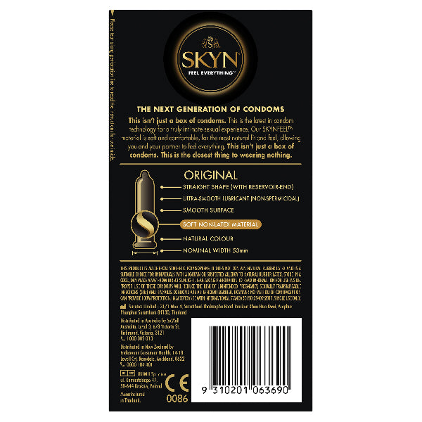 Lifestyles Hc Skyn Original 10 PK Soft Non Latex Condoms - Club X