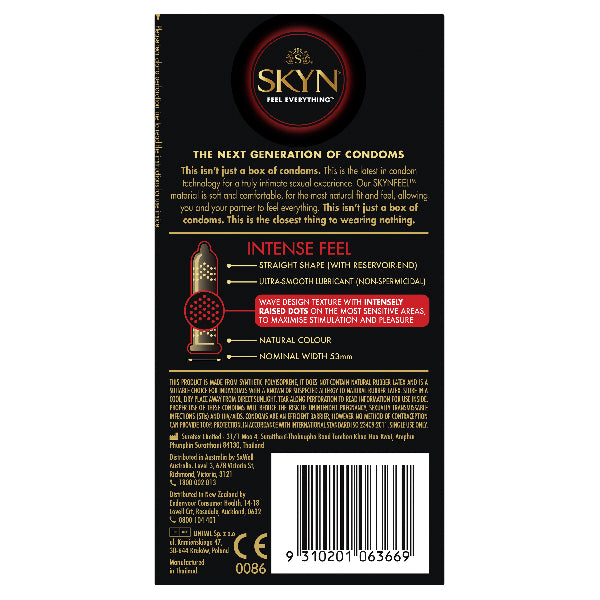 Skyn Intense Feel Condoms 10  - Club X