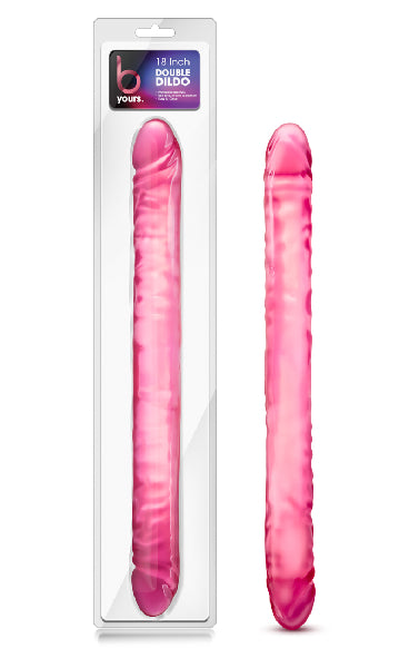 B Yours Double Dildo Pink 18in  - Club X