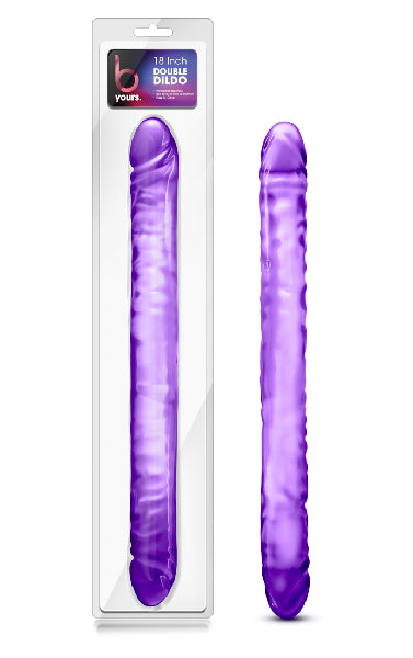 B Yours Double Dildo Purple 18In Default Title - Club X
