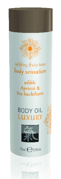 Shiatsu Luxury Body Oil Edible Apricot & Sea Buckthorn  - Club X