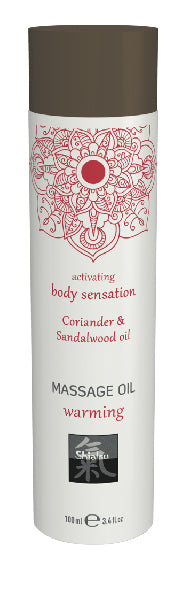 Shiatsu Massage Oil Warming Coriander And Sandalwood Oil 100ml  - Club X