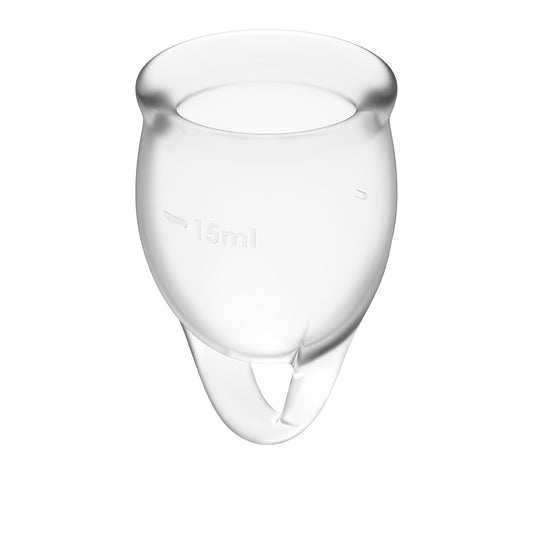 Feel confident Menstrual Cup Transparent 2pcs Clear - Club X