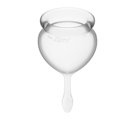 Feel Good Menstrual Cup Transparent 2Pcs Clear - Club X