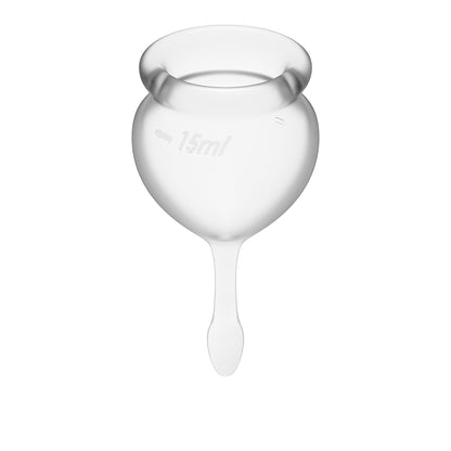Feel Good Menstrual Cup Transparent 2pcs  - Club X