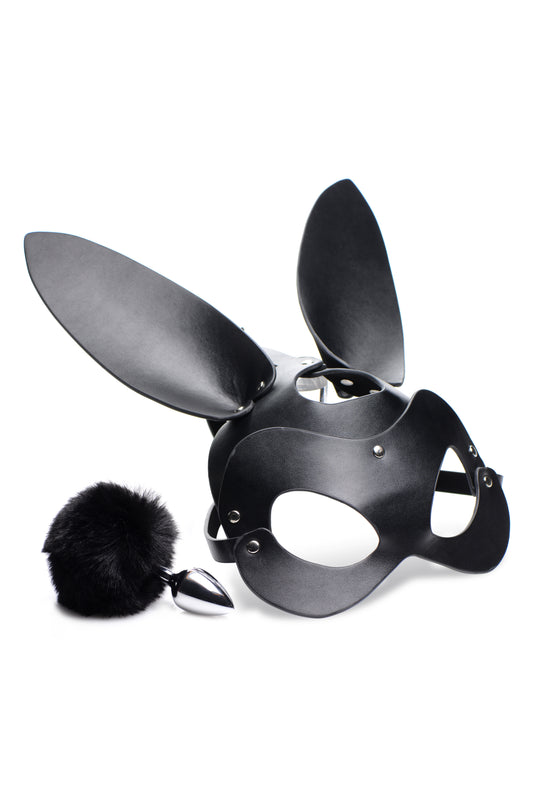 Bunny Tail Anal Plug And Mask Set Default Title - Club X