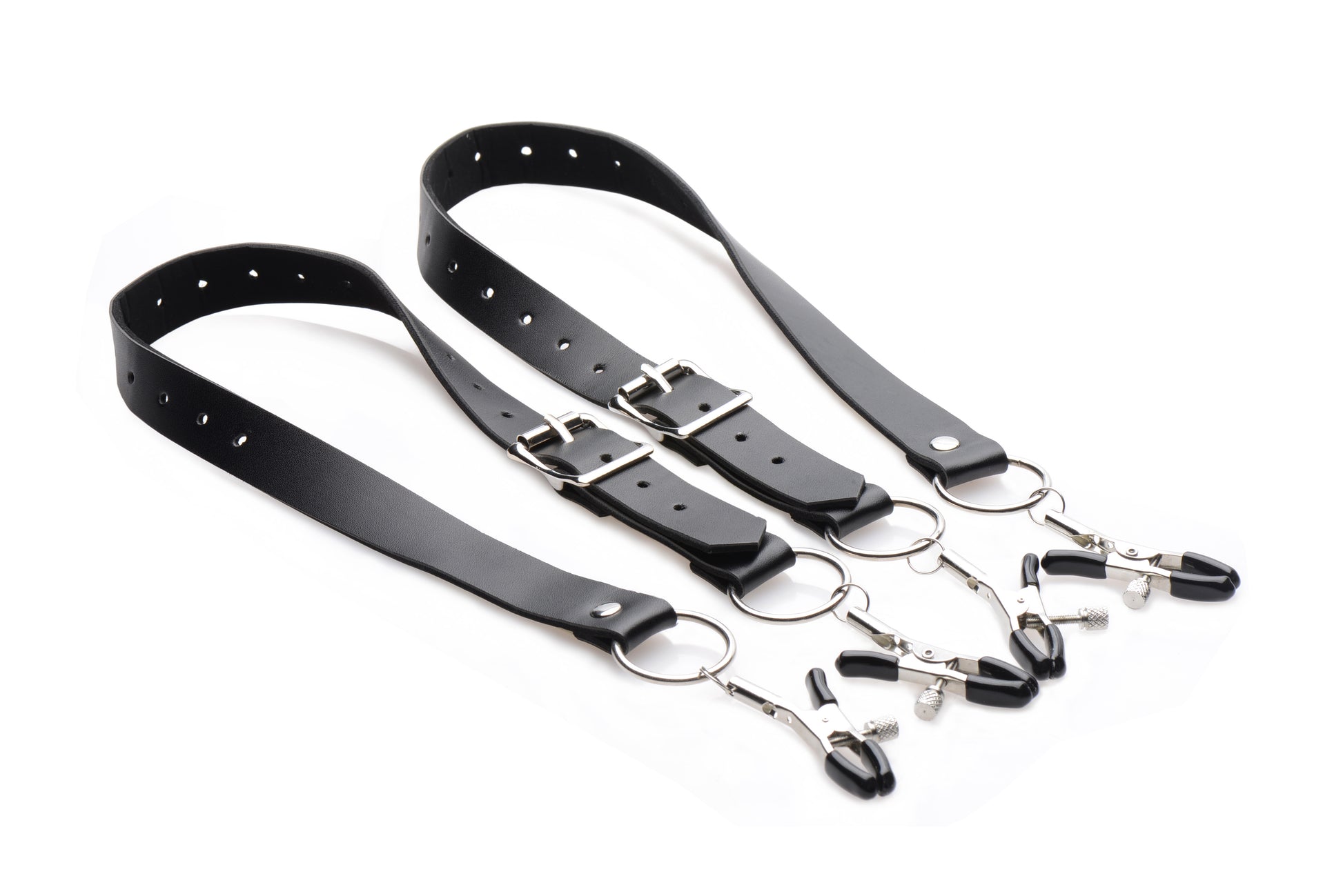 Labia Spreader Straps With Clamps  - Club X