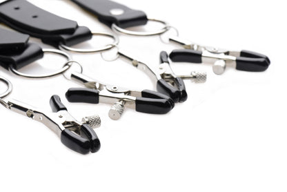 Labia Spreader Straps with Clamps  - Club X