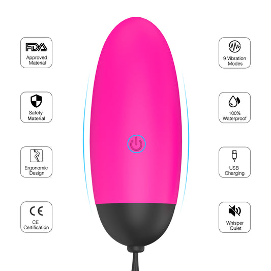 Ada Vibrating Egg W Remote Pink - Club X