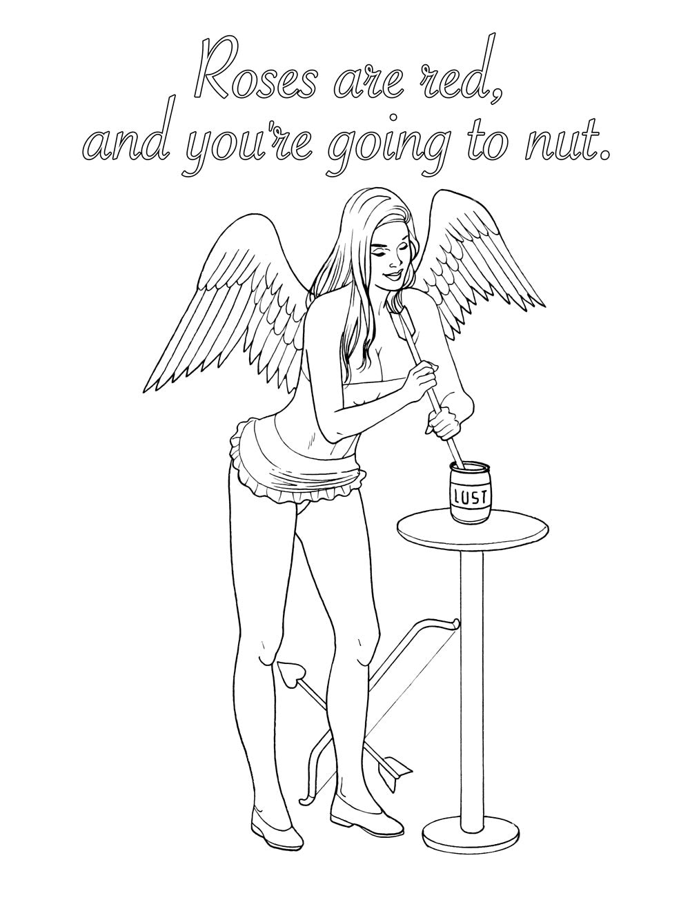My Naughty Valentine Colouring Book Default Title - Club X