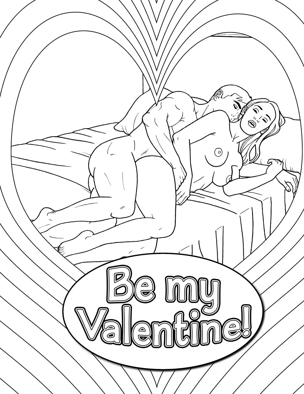 My Naughty Valentine Colouring Book  - Club X